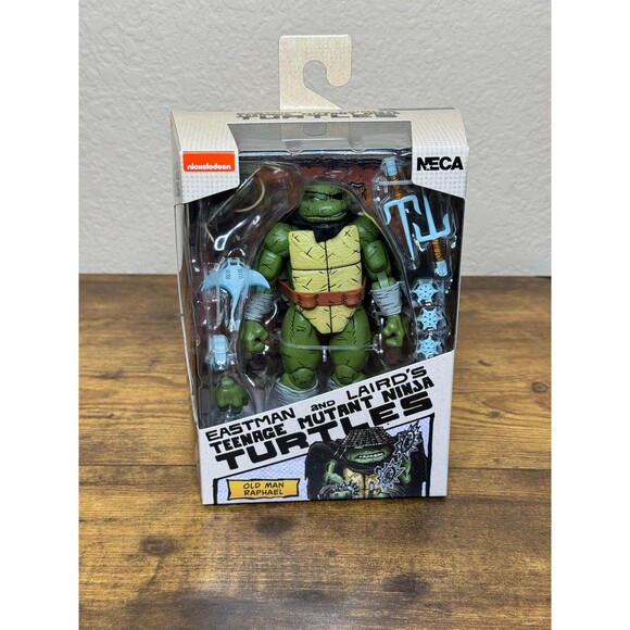NECA EASTMAN AND LAIRD'S TEENAGE MUTANT NINJA TURTLES OLD MAN RAPHAEL - New Rare